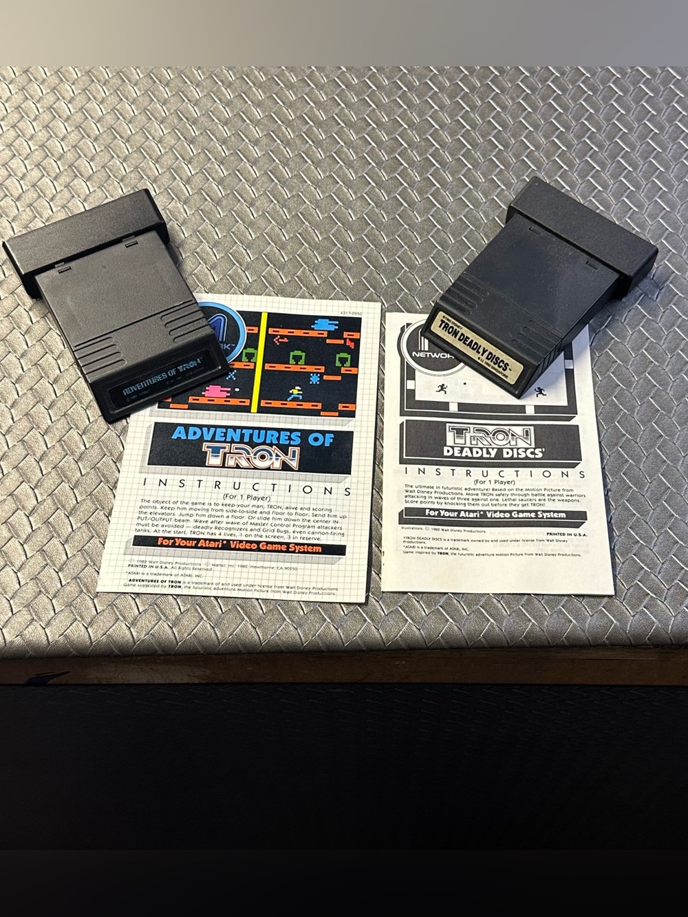Adventures of TRON & TRON Deadly Discs Game Cartridges - bundled gift pack atari